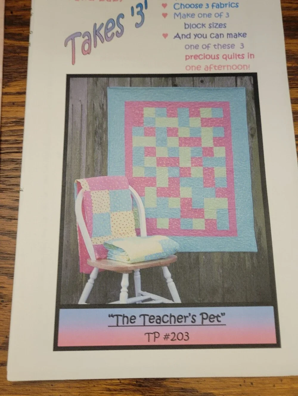 Lot of 3 New Quilt Designs Patterns Various Sizes
